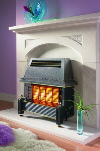 Flavel FRGCN0EN Black Regent High Efficiency Wall/Hearth Mounted