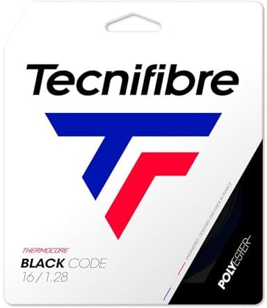 TECHNIFIBRE Black Code Tennis-Set, Schwarz, 1.28mm