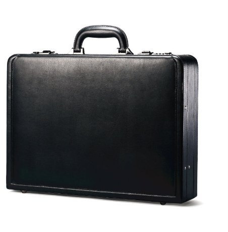 Leder Attache, 17–7/20,3 cm X4–1/10,2 x 33 cm schwarz, verkauft als je 1