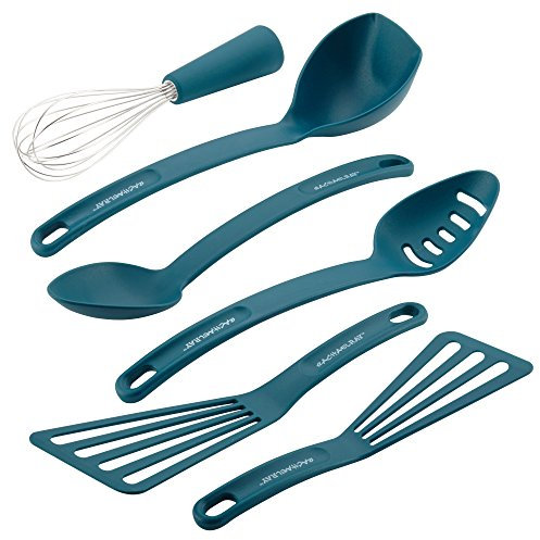 Rachael Ray Nylon-Antihaftwerkzeug-Set, Marineblau, 6-teilig, Werkzeuge und Gadgets
