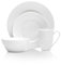Mikasa Trellis 5188288 Service de table 16 pièces en porcelaine anglaise Blanc