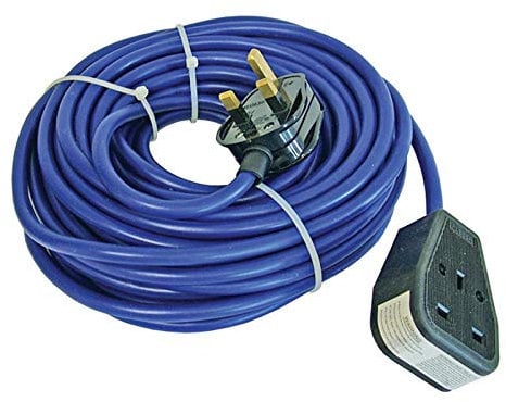 Faithfull Garden Extension Lead Lawn Mower Cable 14m Site Trailing Lead FPPTL14M