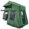 Prime Tech | Extended L Autodachzelt mit Vorzelt | Softshell-Dachzelt mit Bodenplane & Teleskopleiter | 240x140 cm Liegefläche | Komfort-Zelt für Camping, Vanlife & Overlanding | Grün