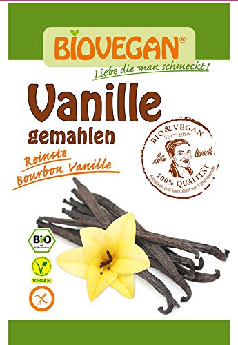 Bio Vegan Vanille, gemahlen 5g Bio Backzutat, 20er Pack (20 x 5 g)