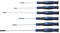 DRAPER 28119 Präzisions-Schraubendreher-Set, extra lang (6 Stück)