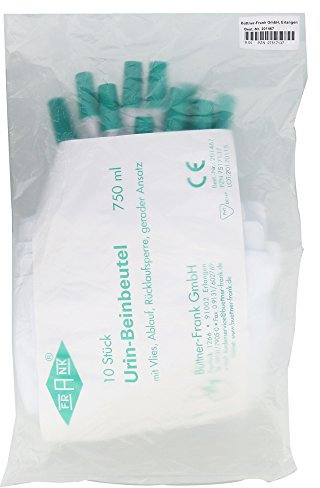 URIN BEINBEUTEL 750 ml Rückl.Sp.m.Abl.m.Vlies ger. 10 St