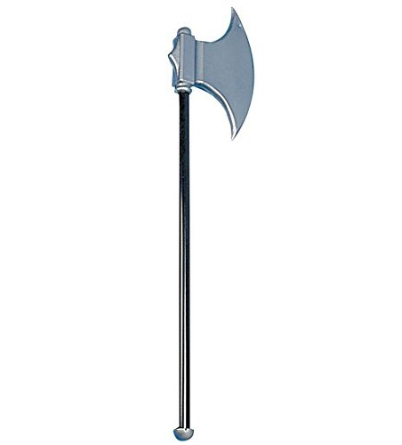 Wikinger Axt Große Ritter Streitaxt Mittelalter Party Ritteraxt LARP Krieger Barbaren Seeräuber Sensenmann Waffe Henker Tod Zombie Monster Kriegeraxt Spielzeugwaffe Waffenimitat Halloween Mottoparty Karneval Kostüm Zubehör