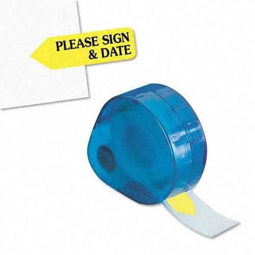 Bitte Schild/Datum Tag Refill, 3/16 quot; X1 quot, 720/BX, Gelb
