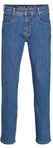 MAC Herren Straight Leg Jeanshose Arne, Gr. W30/L30, Blau (stonebleach H302)