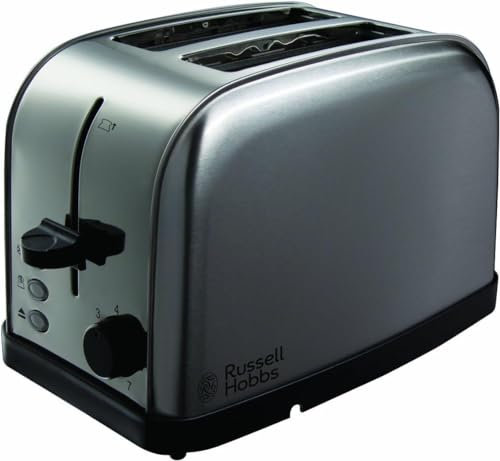 Russell Hobbs 18780, 2 Slice Toaster, 7 Browning Levels , 1500W, Stainless Steel