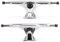 VJ Longboard Skateboard Trucks, 7inch 178mm, 50º Bases, Reverse Kingpin for Downhill, Pintail and Freeride (Set of 2), Silver…