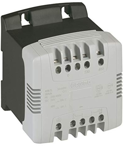 Legrand 042860 Transformateur de Sécurité, Primaire 230V à 400V et Secondaire 24V, 310VA