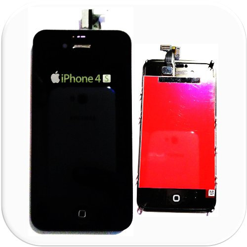 Komplett LCD Display Touchscreen Glas Digitizer für Apple iPhone 4S - Schwarz