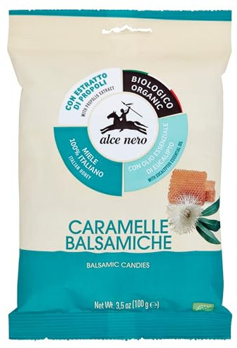 Caramelle dure balsamiche con miele di eucalipto e propoli 100 g BIO