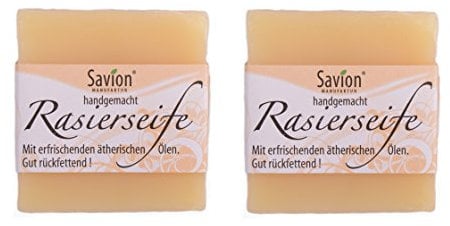 Savion Rasierseife 2 x 50 g Blöcke (Vegan)