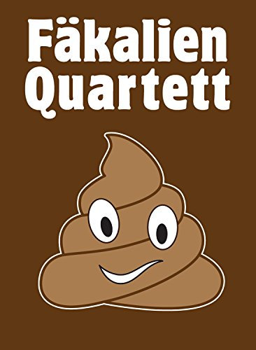 GOODS+GADGETS Fäkalien Quartett - Das extrem scheiße Kartenspiel rund um das stille Geschäft - Das WC & Toiletten Kackspiel (Fäkalien)