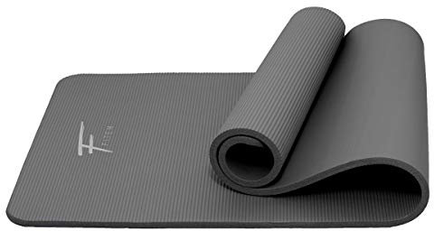 Fitem Exercice Mat - Ultra-Thick (1,5cm) - High Density NBR Foam - 183 x 60 x 1.5 cm for Gym, Yoga, Exercise, Fitness, Gymnastic, Pilates, Workouts, Bodybuilding - Carrying Strap Included