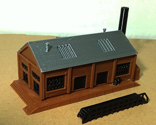 Outland Models Treno Railway Layout Classic Industrial Factory Z Scala 1:220