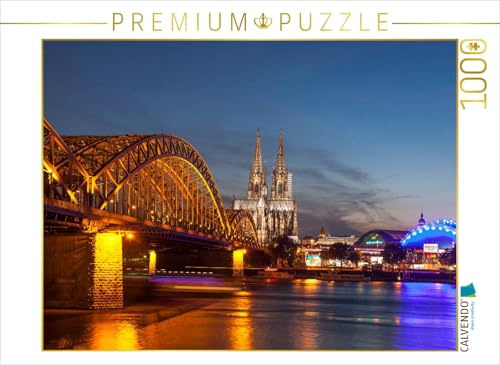 CALVENDO Puzzle Der Rhein bei Köln | 1000 Teile Lege-Größe 64 x 48 cm Foto-Puzzle für glückliche Stunden