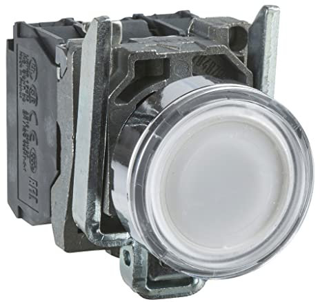 Schneider Electric XB5AD25 Conmutador Selector, Ø 22 Mango de 2 Posiciones, 1 NA + 1 NC, Color Negro