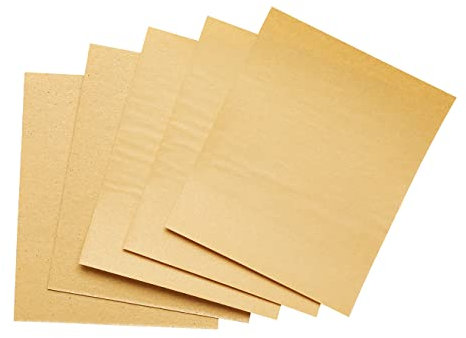Fit For The Job 5 große Schleifpapierblätter; A4-Format; versch. Qualitäten; Schleifen v. Holz, Möbeln, Metall, Gips für Heimw.arbeiten, Dekorieren usw – 1 x fein, 2 x mittel, 2 x grob, 230 x 280mm