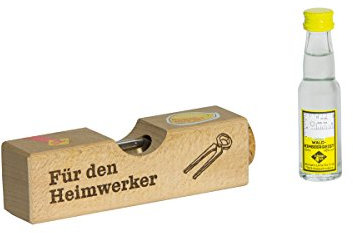 Weisenbach - Wasserwaage (Holz, klein) - für den Heimwerker - 20 ml Waldhimbeergeist