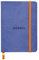 RHODIA 117308C - Saphir Soft Notebook - A6 - Lined - 144 pages - Ivory Clairefontaine Paper 90 g/m - Bookmark, Elastic Closure - Faux Leather Cover - Rhodiarama Collection