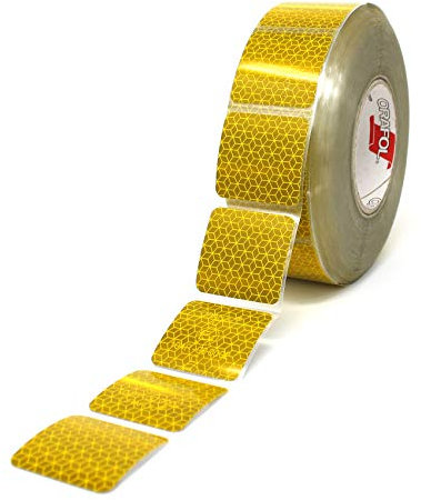 Orafol Reflexite VC 104 Curtain Grade Segmentiert Konturmarkierung Reflexband (Gelb, 1 Meter (8,99 € / Meter))
