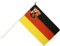 Flaggenfritze Stockflagge Deutschland Rheinland-Pfalz - 30 x 45 cm