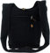 GURU SHOP Sadhu Bag, Goa Tasche, Schulterbeutel - Schwarz, Unisex - Erwachsene, Baumwolle, 35x37x20 cm