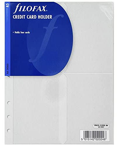Filofax - Porta carta di credito, formato A5