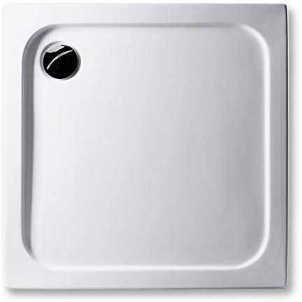 Acryl Duschwanne 100 x 100 cm superflach 2,5 cm, rechteckig weiß Dusche/Duschtasse/Brausewanne