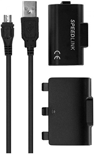 Speedlink Pulse Xbox One Akku und Ladekabel ( bis zu 10 Stunden Spielzeit, gleichzeitig spielen und laden, Micro-USB-Ladekabel)