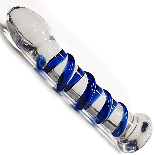 Dildo cristal azul 20x3,5 cm juguetes eróticos para adultos consolador vidrio resistente al agua dildo anal realista sex toy elegante para mujeres hombres plug cristal masaje íntimo FOPS G04