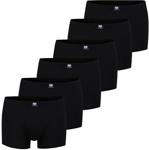 Ceceba Herren Short-Pants, Elastan, Baumwolle, Single Jersey, blau, Melange, 2er Pack