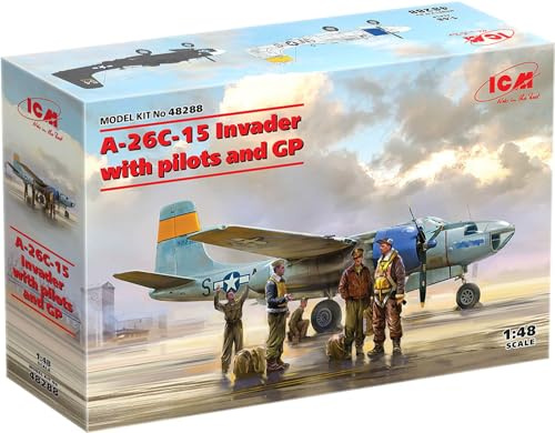 ICM - A-26c-15 Invader W/USAF Pilots and Ground Personnel