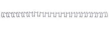 GBC 445516 MultiBind Drahtbinderücken, 10mm, silber, 100 Stück