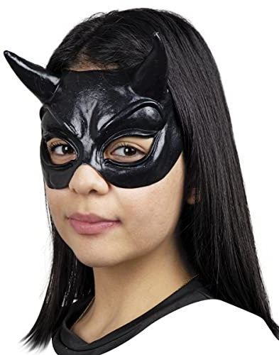 Horror-Shop Teufels Halbmaske schwarz