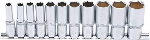 BGS 2756 | Jeu de douilles six pans, longues | 10 mm (3/8) | en pouce | 11 pièces