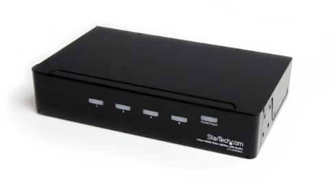 StarTech.com Répartiteur vidéo et amplificateur de signal HDMI haute vitesse à 4 ports avec audio