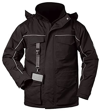 Outdoor-Thermojacke ELYSEE BLACKPOOL Schwarz Wasserdicht, Größe 3XL