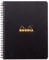 Rhodia 119910C Notizbuch (mit Doppelspiralbindung, DIN A5, 14,8 x 21 cm, kariert, 90 g, 80 Blatt) 1 Stück schwarz