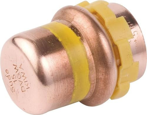 Kupfer Pressfitting Gas Kappe D: 15mm PG 5301 Gas