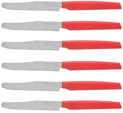 Pedrini Coltelli da Tavola, serie Active Acciaio Inossidabile, 6 coltelli