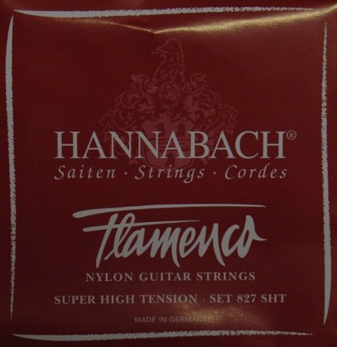 Hannabach 827 Rojo 'Flamenco' Flamenco Guitarra, Super High Tension