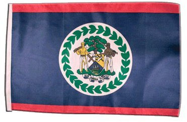 Fahne Flagge Belize 30 x45 cm