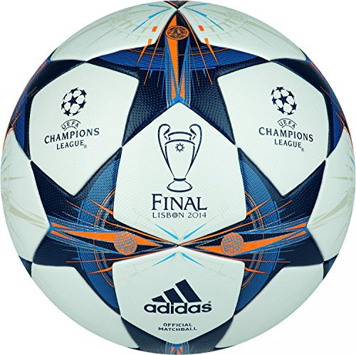 adidas Fußball Finale 14 Lissabon Omb, Wht/Triblu/Solblu, 5, G82974