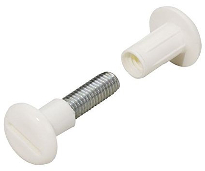 Lot de 10 vis d'assemblage plastique brut HETTICH, l.45 mm