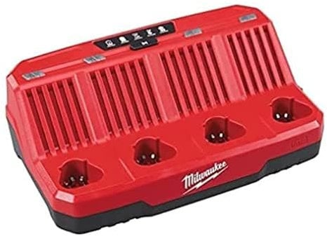 Milwaukee Sistema M12 - Carga en 30/60 min. - Li-Ion y RED Lithium-Ion 4 Puertos secuenciales