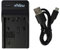 vhbw USB Ladegerät kompatibel mit Sony Alpha DSLR-A230, DSLR-A230L, DSLR-A230Y, DSLR-A290, DSLR-A290L, DSLR-A290Y, DSLR-A330 Kamera Camcorder/Akku - Ladeschale